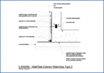 Wall Slab Exterior Waterstop Type 2